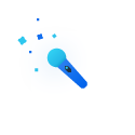 This is a icon of a microphone
